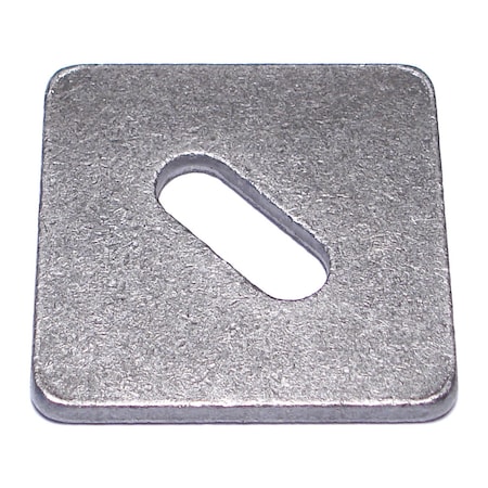 Midwest Fastener Square Washer, Fits Bolt Size 1/2 in , Steel Plain Finish, 60 PK 50260